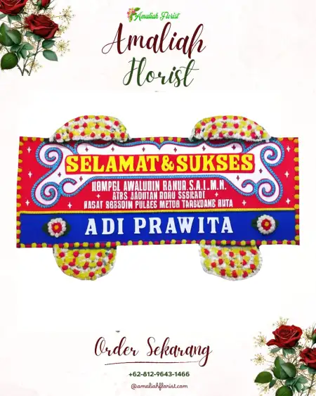 Papan Bunga Ucapan Selamat Ujuna